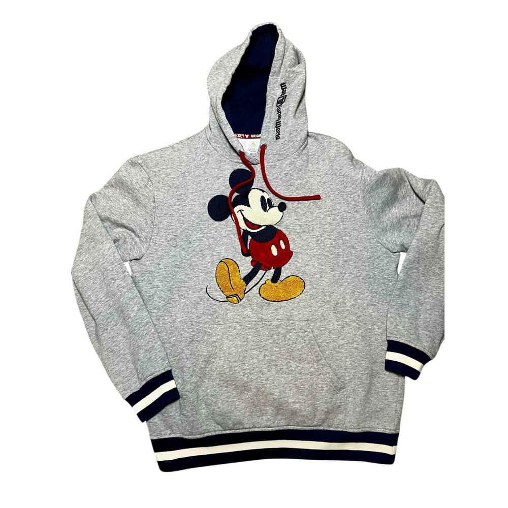 Walt Disney World Mickey Mouse Original Embroidered Hoodie adult size small